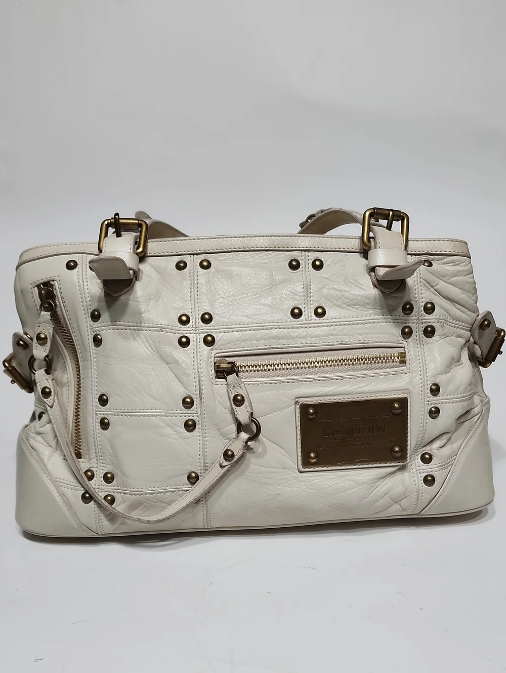 Louis Vuitton Suhali Aged Gold Rivet Hardware Tapioca Y2K Shoulder bag